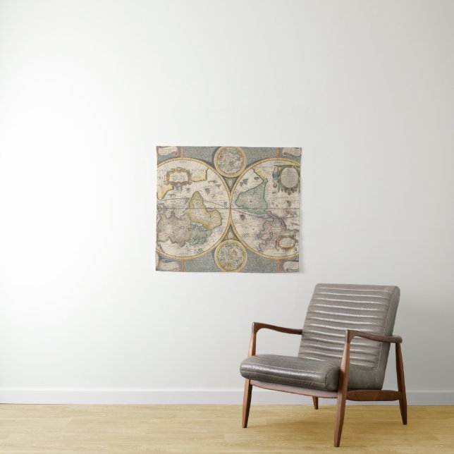 Tapete De Parede Nova Totius Terrarum Orbis Geographica (In Situ (Horizontal))