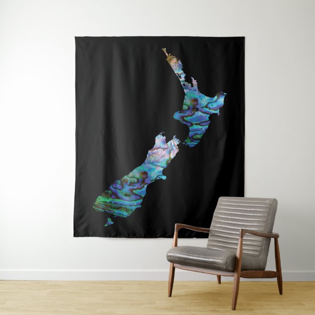 TAPETE DE PAREDE NOVA ZEALAND MAP PAUA (In Situ)