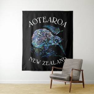 TAPETE DE PAREDE NOVA ZEALAND MAP PAUA