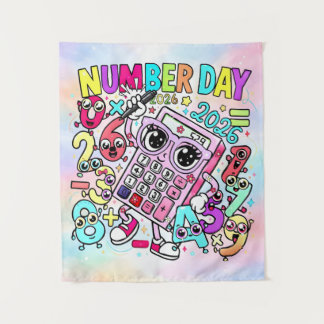 Tapete De Parede Number Day 2026 Colourful Maths Banner for Schools