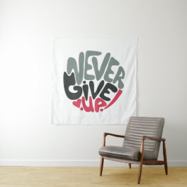 Tapete De Parede Nunca Desista - Inspirador Branco Inspirador
