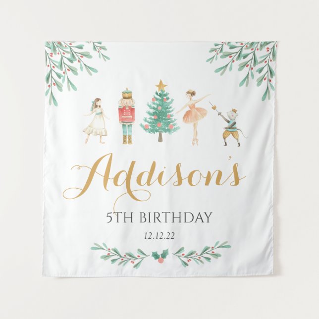 Tapete De Parede Nutcracker Poster, sinal de boas-vindas Nutcracker (Frente)