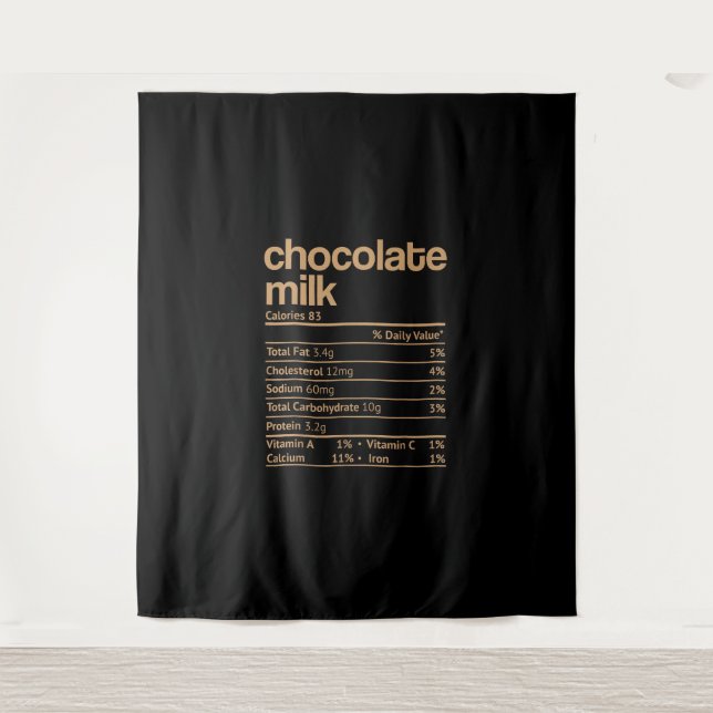 Tapete De Parede Nutrição de Chocolate Leite Fatos Engraçados Ação  (Frente)