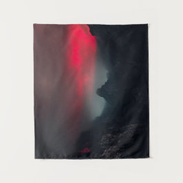 Tapete De Parede Nuvens a arder, nevoeiro e montanhas