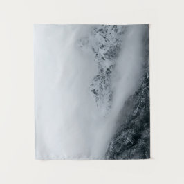 Tapete De Parede Nuvens fluindo sobre montanhas