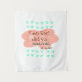 Tapete De Parede Nuvens laranja cintilam cintilam estrelas pequenas