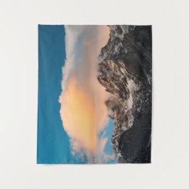 Tapete De Parede Nuvens queimando sobre as montanhas