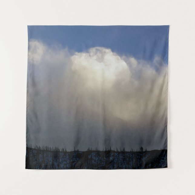 Tapete De Parede Nuvens sobre a Cordilheira (Frente)