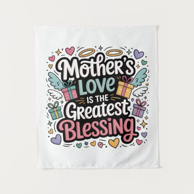 Tapete De Parede O Amor da Mãe É a Maior Benção (Frente)