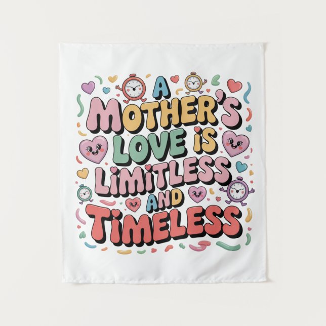 Tapete De Parede O Amor De Uma Mãe É Ilimitado E Atemporal (Frente)
