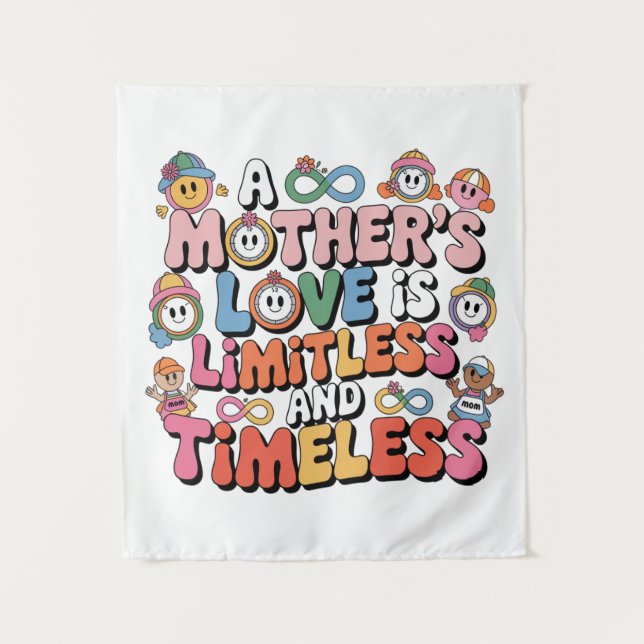Tapete De Parede O Amor De Uma Mãe É Ilimitado E Atemporal (Frente)