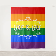 O Amor é Amor Arco-íris Fundo de Orgulho LGBTQ
