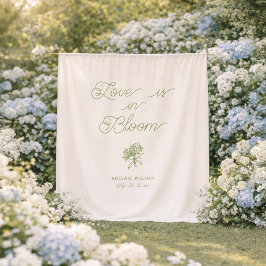 Tapete De Parede O Amor Está em Flor Chá de Bebê de Hortênsia Salgu