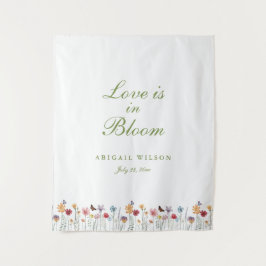 Tapete De Parede O Amor Está em Flor Chuva de Flores para Noiva