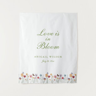 Tapete De Parede O Amor Está em Flor Chuva de Flores para Noiva