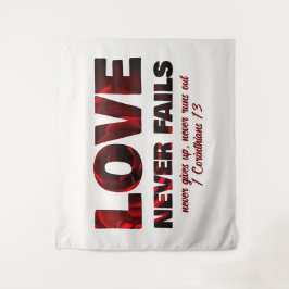 Tapete De Parede O AMOR NUNCA FALHA NO Christian