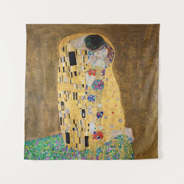 Tapete De Parede O Beijo de Gustav Klimt (Frente)