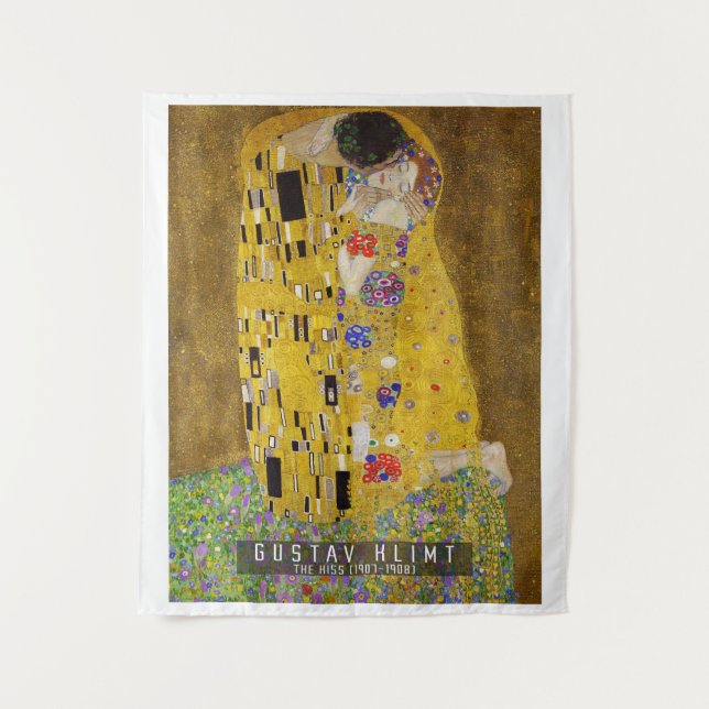 Tapete De Parede O Beijo - Gustav Klimt (Frente)