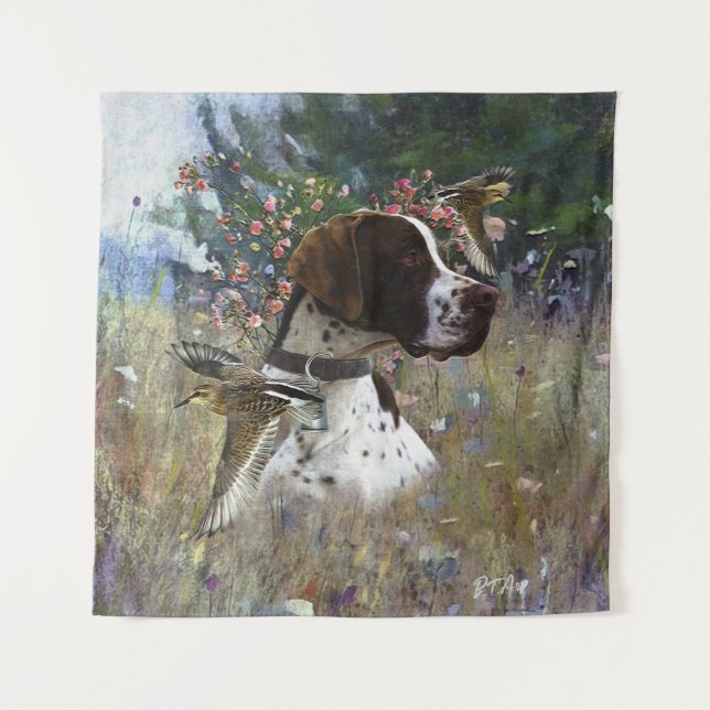 Tapete De Parede O belo ponteiro no campo (Frente)