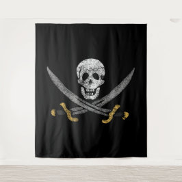 Tapete De Parede O Capitão Jack Rackham é Jolly Roger Pirate Flag