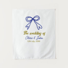 Tapete De Parede O casamento do casal nome do arco azul marinho dou