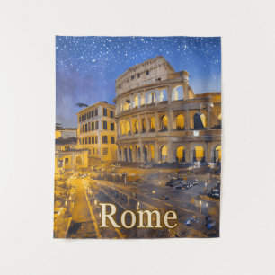 Tapete De Parede O Colósio em Roma à Noite