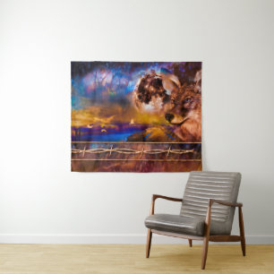 TAPETE DE PAREDE O COYOTE NÃO ME ENFRENTA!