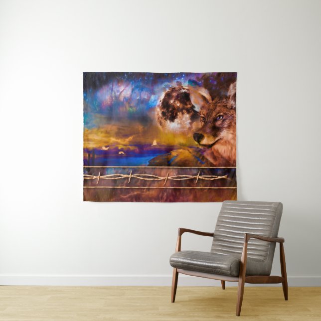 TAPETE DE PAREDE O COYOTE NÃO ME ENFRENTA! (In Situ (Horizontal))