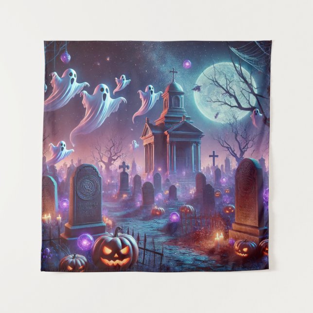 Tapete De Parede O Dia das Bruxas da Lua (Frente)