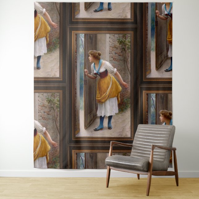 Tapete De Parede O Eavesdropper de Eugen von Blaas (In Situ)