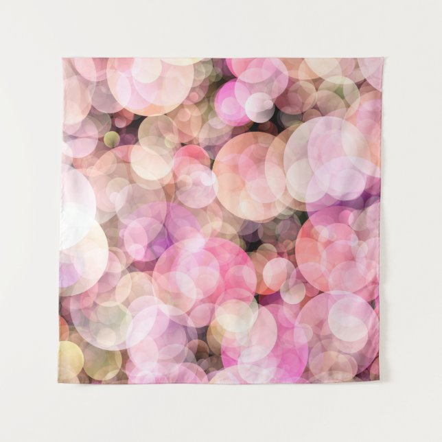 Tapete De Parede O fundo de bolhas amarelas pálidas. (Frente)