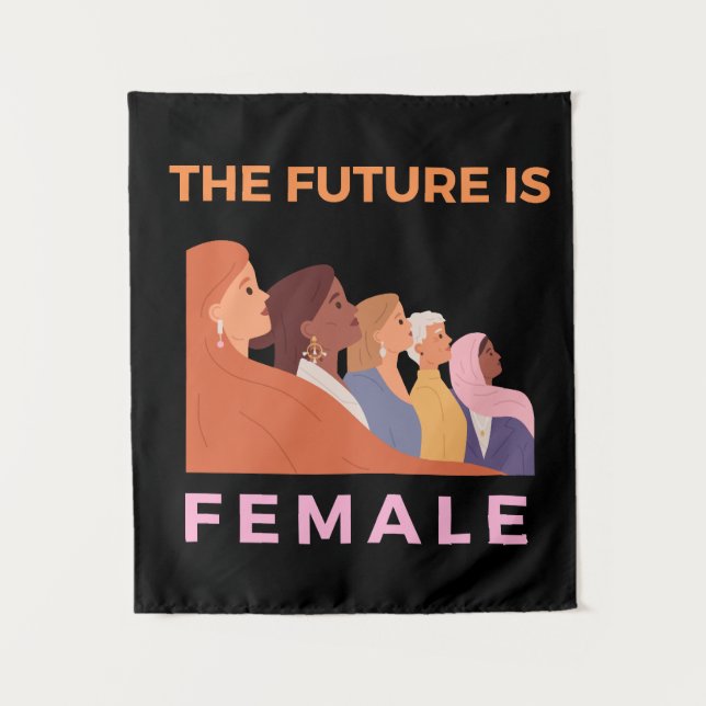 Tapete De Parede O Futuro É Feminino (Frente)