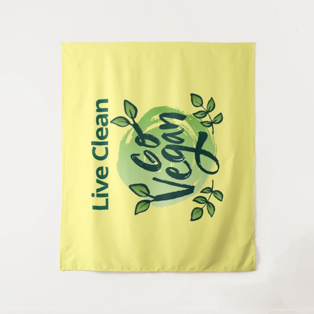 Tapete De Parede O Futuro é Vegan Design (Frente)