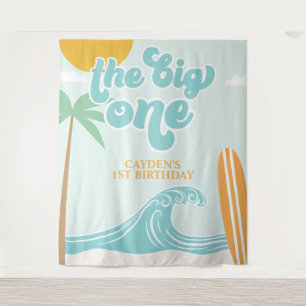 Tapete De Parede O Grande Primeiro Aniversário da Praia de Surf