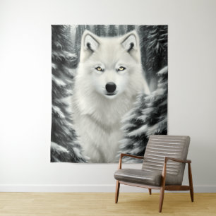 Tapete De Parede O Lobo Branco