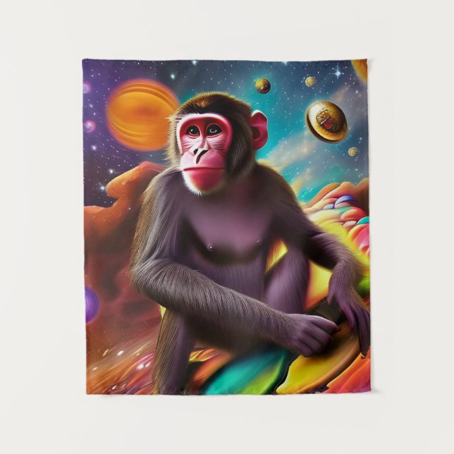 Tapete De Parede O Macaco (Três) (Frente)