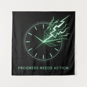 Tapete De Parede O Progresso Precisa de Ação