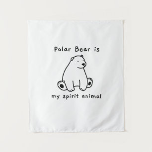 Tapete De Parede O Urso Polar Bonito É O Meu Bebê Animal Espiritu