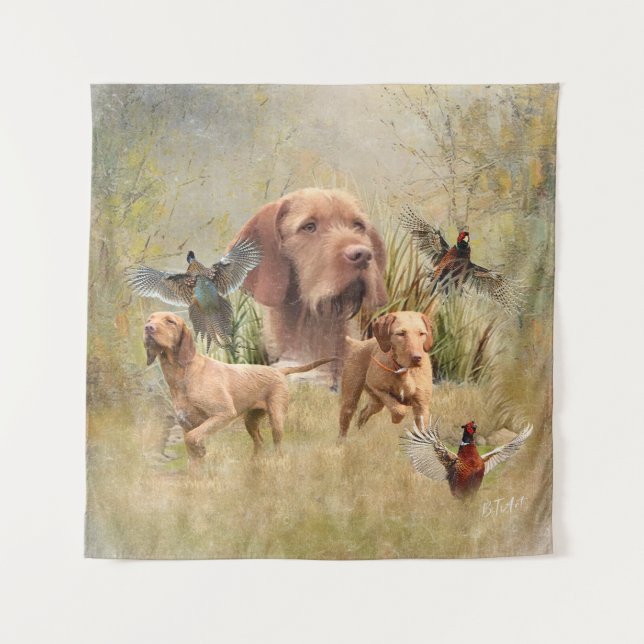Tapete De Parede O Wirehaired Vizsla húngaro (Frente)