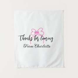 Tapete De Parede obrigado por vir adicionar nome mensagem arco rosa