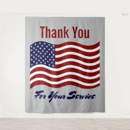 Tapete De Parede Obrigado Vestígios De Bandeiras Americanas