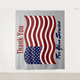 Tapete De Parede Obrigado Vestígios De Bandeiras Americanas