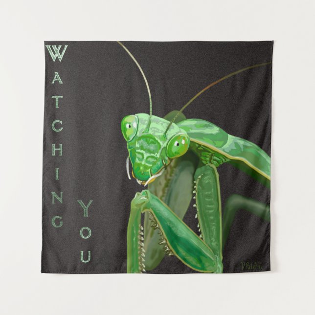 Tapete De Parede Observando você - Versão Verde (Frente)