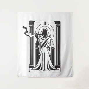 Tapete De Parede Occulto de Fumagem de Erva de Sacerdote Elevado