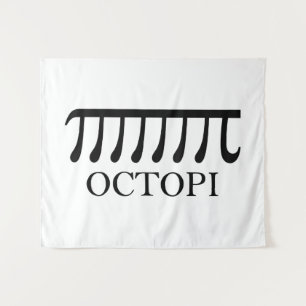 Tapete De Parede Octopi - Engraçado Pi Octopus Math