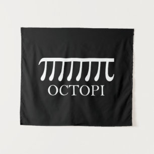 Tapete De Parede Octopi - Engraçado Pi Octopus Math