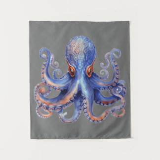 Tapete De Parede Octopus de Aquarela
