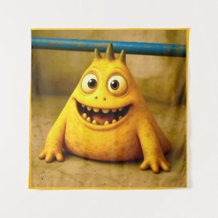 Tapete De Parede OddFriends - Poster de monstro amarelo feliz