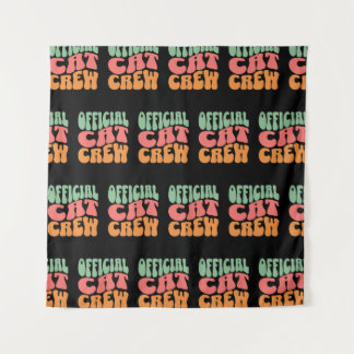 Tapete De Parede Official Cat Crew Funny Cat Lover