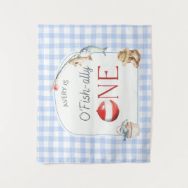 Tapete De Parede Ofishally One Birthday Personalized Banner 